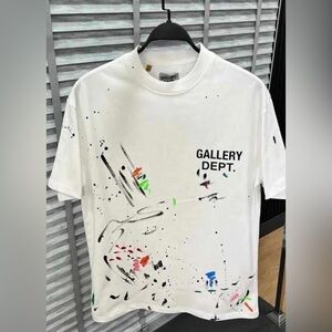 Authentic Gallery Dept Paint Splatter White Tee BRAND NEW